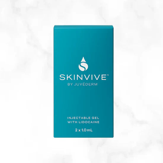 SKINVIVE by Juvederm injectable gel packaging on a white background