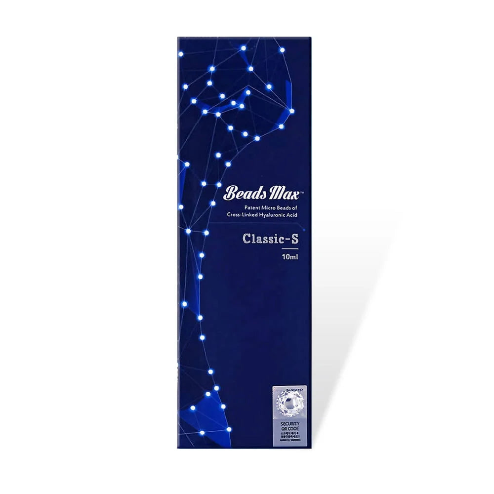 Beads Max Classic-S packaging with blue design on a white background