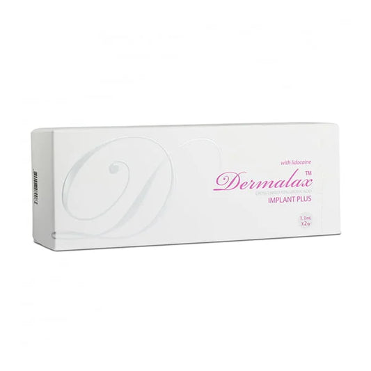 Dermalux Implant Plus packaging on a white background