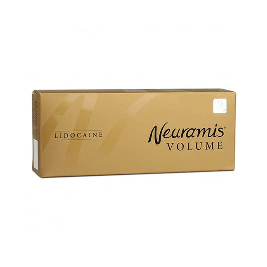 Neuramis Volume packaging with lidocaine on a white background