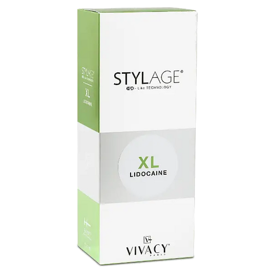 Vivacy Stylage XL Lidocaine Bi-Soft packaging on a white background