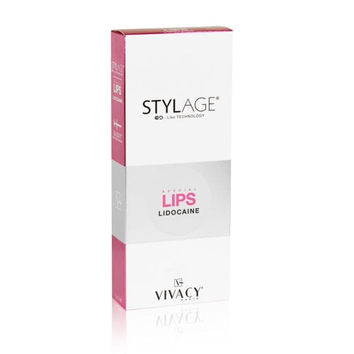 Stylage Special Lips Lidocaine Bi-Soft Vivacy packaging for lips treatment on a white background