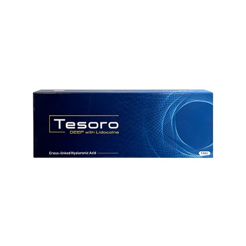 Tesoro Deep with Lidocaine packaging on a white background