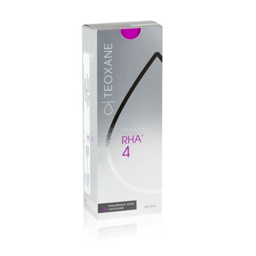 Teosyal RHA 4 Lidocaine packaging on a white background